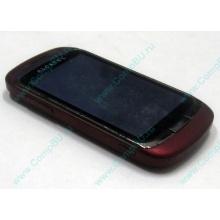Красно-розовый телефон Alcatel One Touch 818 (Новомосковск)