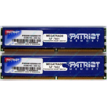 Память 1Gb (2x512Mb) DDR2 Patriot PSD251253381H pc4200 533MHz (Новомосковск)