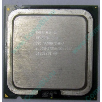 Процессор Intel Celeron D 326 (2.53GHz /256kb /533MHz) SL98U s.775 (Новомосковск)