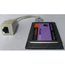 Сетевая карта для ноутбука 3COM Mehahertz 3CCFE574BT (PCMCIA) - Новомосковск